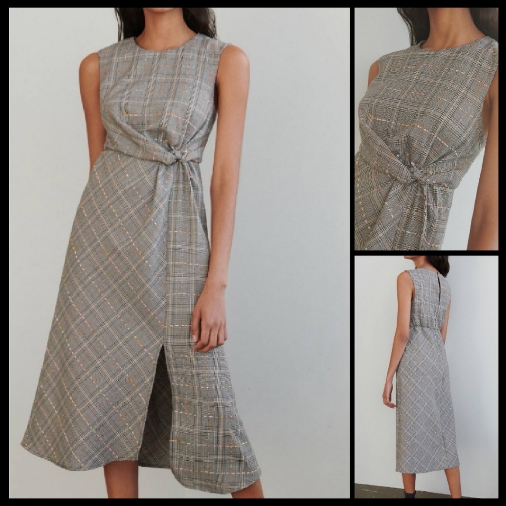Anthropologie Maeve Reese Plaid Maxi Dress